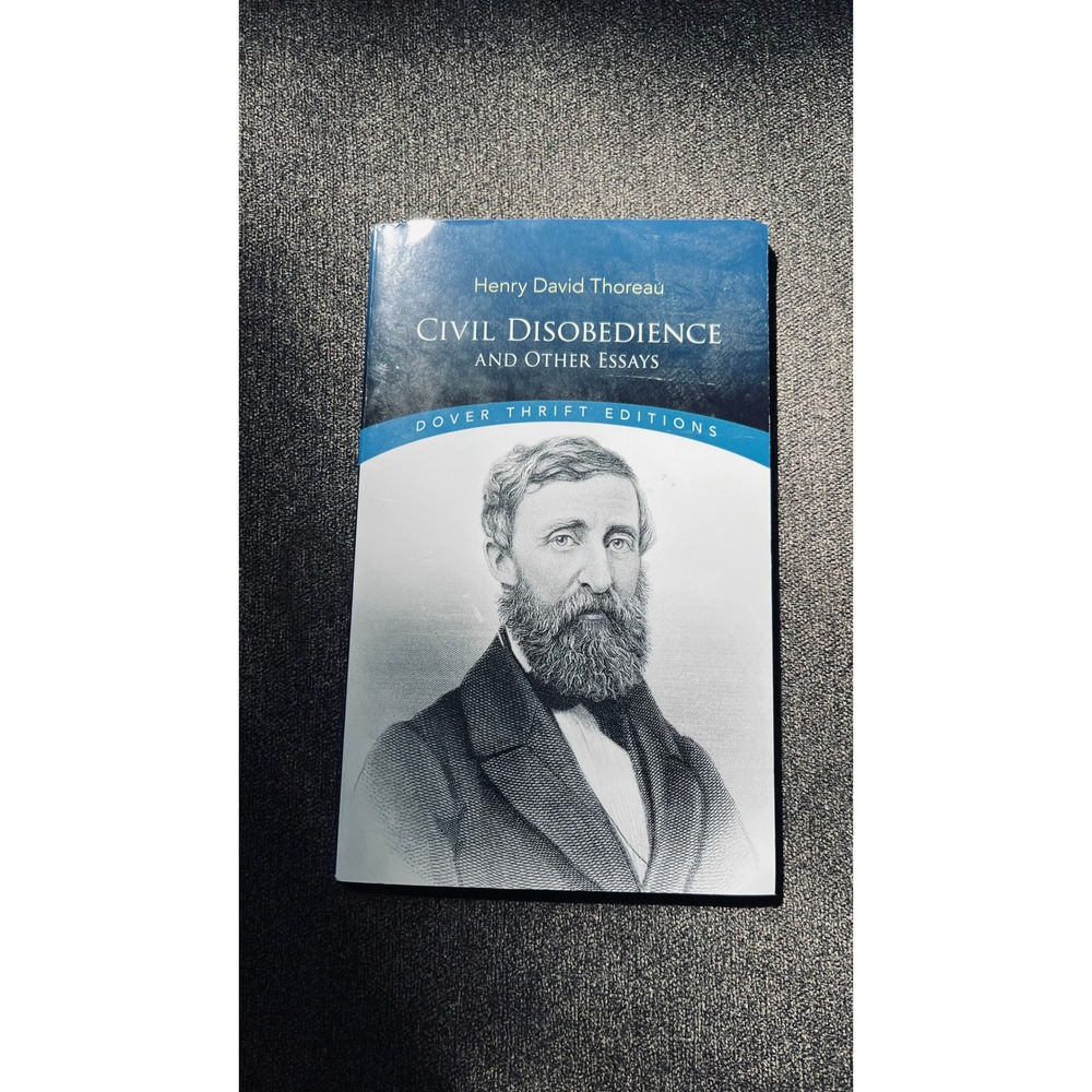 Dover Thrift Editions Civil Disobedience Book Kids OS Blue Thoreau Essays